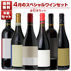 【送料無料】1本あたり1650円！4月のスペシャルワインセット赤6本 赤 ★ イタリアワイン (750ml×6) 福袋