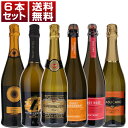 【送料無料】スパークリング コストパフォーマンス バラエティ6本セット イタリアワイン (750ml×6)