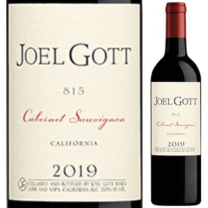 【6本〜送料無料】ジョエル ゴット カベルネ ソーヴィニヨン 815 カリフォルニア 2019 750ml [赤]Cabernet Sauvignon 815 California Goel Gott