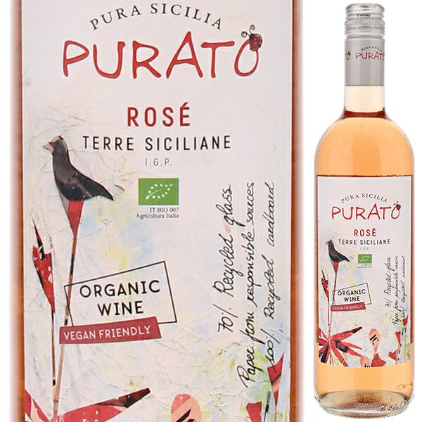 Purato Rose Organic Feudo di Santa Teresaフェウド ディ サンタテレサ （詳細はこちら）フルーティな辛口。イチゴにような赤い果実のフレッシュな果実味がほんのり甘みを感じさせ、まろやかなボディと程よい酸とのバランスが楽しめます。フルーティな余韻が心地よく残ります。名前のプラートは”ピュア”という意味。750mlネロ ダーヴォライタリア・シチリアテッレ シチリアーネIGTロゼ他モールと在庫を共有しているため、在庫更新のタイミングにより、在庫切れの場合やむをえずキャンセルさせていただく場合もございますのでご了承ください。株式会社スマイル美しい輝きのある色合いのロゼ！シチリアのサンタ テレザがオーガニック栽培のネロ ダーヴォラで造る、イチゴのような赤い果実のフレッシュな味わい！プラート ロゼ オーガニック フェウド ディ サンタテレサPurato Rose Organic Feudo di Santa Teresa商品情報半世紀以上の歴史を持ち、シチリアでオーガニック栽培のブドウから優れたワインを生産し続けるサンタ テレザの「プラート ロゼ オーガニック」です。有機栽培で育てたブドウを100%を使用。赤ワイン用のネロ ダーヴォラよりも7-10日程早く収穫して、10日間発酵させています。美しい輝きのあるロゼの色合いで、イチゴのような赤い果実のフレッシュな味わいです！赤ワイン用のネロ ダーヴォラよりも7-10日程早く収穫南イタリアのヴィットリアにある畑で有機栽培で育てたネロ ダーヴォラ100%を使用。9月上旬に、良い酸味を保つために赤ワイン用のネロ ダーヴォラよりも7-10日程早く収穫。完熟したブドウのみ丁寧に選んで使用。除梗後に圧搾して発酵用のタンクに移動。このときに皮を除き、果汁と皮との接触を最小限に抑えています。18℃を超えないように温度を管理し、およそ10日発酵させています。まろやかなボディと程よい酸との良いバランス生き生きとした輝きのあるロゼ色。イチゴやイチジクのコンポート、ネクタリンなどの赤い果実のような香り。フルーティな辛口で美しいミネラルが感じられます。イチゴのような赤い果実のフレッシュな味わいがほんのり甘みを感じさせ、まろやかなボディと程よい酸との良いバランスが楽しめます。フルーティな余韻が心地よく残ります。魚介のグリル、焼き鳥(タレ)や鶏の唐揚げと相性抜群です！純粋さをモットーにテロワールをそのまま表現した「プラート」ワイン名の「プラート」はイタリア語のPura(ピュア)に由来し、その名のとおり「純粋さ」をモットーとし、テロワールが生み出す個性、温暖な気候とたっぷりと降り注ぐ太陽が生み出す凝縮味、海風が生み出すフレッシュさをそのままワインに表現しています。ラベルには自然を尊重する想いを込め、オーガニックの象徴としてラベルの「Purato」の文字にテントウムシが描かれています。シチリアでオーガニック栽培のブドウから優れたワインを生産フェウド ディ サンタテレサ Feudo di Santa Teresaフェウド・ディ・サンタ・テレザは、50年以上続く家族経営のワイナリー。マッジョ・ヴィーニとジレッリ夫妻によって設立され、シチリア南部の高品質ワインの産地であるヴィットリアに50haの葡萄畑を所有しています。イタリア最古のワイン産地のひとつであるシチリアの伝統を受け継ぎつつ、近代醸造技術を取り入れて、モダンで凝縮味のあるワインを有機栽培葡萄から生み出しています。シチリアは日照量が多く地中海の温暖な気候下にあり、雨が少ないため葡萄が完熟することができ、湿気が少なく病害が発生しにくいため、有機栽培に適している土地といえます。 イタリア語のPura=”ピュア”に由来する「プラート」シリーズ、土着品種を主体に造られるIGTシリーズの『リナ・イアンカ グリッリョ/ヴィオニエ』、南アフリカのステラーワイナリーと協同開発した酸化防止剤SO2無添加ワイン『インシエメ ネロダヴォラ』、シチリア唯一のD.O.C.G.格付『チェラスオーロ・ディ・ヴィットリア』、これらは全て有機栽培葡萄を用い、シチリアの風土がもたらしてくれる自然の恵みをワインにそのまま表現した、高品質・高コストパフォーマンスのワインとなっています。