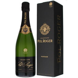 【6本～送料無料】ポル ロジェ ブリュット ヴィンテージ ギフトボックス入り 2015 スパークリング 白ワイン シャンパン フランス 750ml