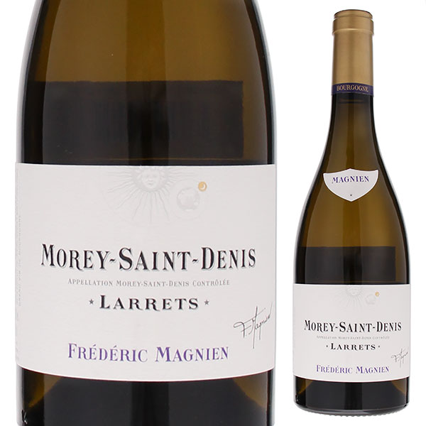 Morey Saint Denis Blanc Les Larrets Frederic Magnienフレデリック マニャン （詳細はこちら）【醸造】マセラシオンは1日ほど。自然酵母で発酵。マロラクティック発酵後、新樽20%を含む約10ヶ月の樽熟成。オリ引き、極めて軽いフィルター後ボトリング。6,500本生産。(フレデリック・マニャンのコメント≫岩盤が厚く、石の多い区画のためグラン・クリュに隣接しながらヴィラージュだが、豊かなミネラルを得ることが出来る。ヨードの香りと甘い蜂蜜の香り、柑橘系果実のアロマが加わり複雑味を増している。余韻も綺麗で長く優れたバランス。 750mlシャルドネ、ピノ ブラン 、ピノ ブーロフランス・ブルゴーニュ・コート ド ニュイ・モレ サン ドニモレ サン ドニAOC白自然派●自然派ワインについてこのワインは「できるだけ手を加えずに自然なまま」に造られているため、一般的なワインではあまり見られない色合いや澱、独特の香りや味わい、またボトルによっても違いがある場合があります。ワインの個性としてお楽しみください。●クール便をおすすめします※温度変化に弱いため、気温の高い時期は【クール便】をおすすめいたします。【クール便】をご希望の場合は、注文時の配送方法の欄で、必ず【クール便】に変更してください。他モールと在庫を共有しているため、在庫更新のタイミングにより、在庫切れの場合やむをえずキャンセルさせていただく場合もございますのでご了承ください。テラヴェール株式会社