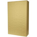 [ラッピング] 【木箱】贈答用木箱布張り 2本用 包装紙「ゴールド」