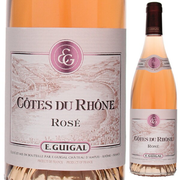 Cotes Du Rhone Rose E.guigaE ギガル （詳細はこちら）土壌：さまざま:石灰粘土質、沖積土壌、小石 農法：リュット・レゾネ 仕立て：ゴブレ 平均樹齢：25年 収穫方法：手摘み+機械収穫 収穫量：35hl/ha 使用酵母：天然酵母、培養酵母 マロラクティック発酵：No 発酵温度：低温 発酵期間：15日間 発酵樽タンク：ステンレスタンク 熟成樽の新樽率：0% 熟成期間：ステンレスタンクで18ヵ月 瓶詰め時のフィルターの有無：ベントナイトで清澄 平均年間生産量本数：25万本 味わいコメント：短時間果皮を果汁に漬け込んだ後で引き抜き、ステンレスタンクで温度調節をしながら発酵、熟成。 透明感のある美しいサーモンピンク。フレッシュで生き生きとした、ラズベリーや赤スグリなど赤い果実のアロマ。フルーティでまろやかな味わい。750mlグルナッシュ、サンソー、シラーフランス・コート デュ ローヌ・コート　デュ　ローヌコート デュ ローヌAOCロゼ他モールと在庫を共有しているため、在庫更新のタイミングにより、在庫切れの場合やむをえずキャンセルさせていただく場合もございますのでご了承ください。株式会社ラックコーポレーション