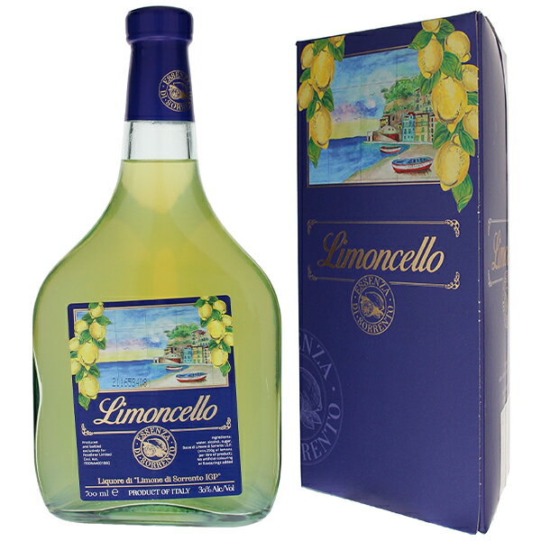 Limoncello Essenza Di Sorrentoエッセンツァ ディ ソッレント （詳細はこちら）つくり方はいたってシンプル。レモンの皮を純度の高いアルコールで1〜2週間醸し、皮をこした後、シロップで割って出来上がり。青の洞窟で有名なナポリ沿岸に浮かぶカプリ島。前オーナーの祖母がこの島で経営していたペンションで訪れる常連客を相手に食後酒として手作りのレモンリキュールを振る舞い、それらが予想以上の好評を得たのが始まりでした。商品化された現在もレシピ（企業秘密）は当時と全く変わらず原料のレモンはこの地方で栽培される化学肥料などを一切使用していない自然栽培の果実のみを使用。着色料や保存料などの添加物は一切加えられていません。飲み方はソーダやスパークリング・ワインで割ったり、瓶ごと冷凍庫で冷やしてストレートで、などと様々。製菓でレモン風味を付けるのにも最適です。700mlアルコール、レモン果皮、砂糖、水イタリア・カンパーニャ甘口リキュール2024年6月価格改定希望小売価格（税込） 3,520円→4,070円他モールと在庫を共有しているため、在庫更新のタイミングにより、在庫切れの場合やむをえずキャンセルさせていただく場合もございますのでご了承ください。株式会社フードライナー