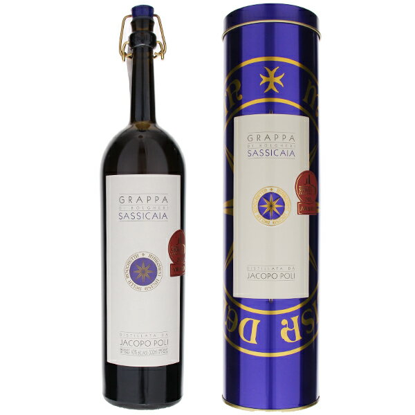 Grappa Di Sassicaia Poliポーリ （詳細はこちら）4年間バリックで、その後サッシカイアの熟成に使用したバリックで6ヶ月間熟成。樽やバニラ、カカオ、コーヒー、リコリスのアロマ。フルボディーで、ストラクチャーがあり、広がりのある深い味わい。適温18〜20度。チューリップ型グラスがお勧め。500mlイタリア・ヴェネトグラッパ2024年6月価格改定希望小売価格（税込） 15,400円→17,600円他モールと在庫を共有しているため、在庫更新のタイミングにより、在庫切れの場合やむをえずキャンセルさせていただく場合もございますのでご了承ください。株式会社フードライナー偉大なスーパートスカン「サッシカイア」の搾りかす＆樽で造るグラッパ！真空湯煎式蒸留が引き出す華やかさとスパイス感が溶け合う美しい味わいグラッパ ディ サッシカイア ポーリGrappa Di Sassicaia Poli商品情報ポーリが独占生産するスーパートスカン「サッシカイア」のグラッパグラッパの聖地バッサーノ デル グラッパ近郊のスキアヴォンにあるグラッパメーカー「ポーリ」がサッシカイアの搾りかすで造る「グラッパ ディ サッシカイア」。真空湯煎式蒸留で造られています。4年間バリックで、その後サッシカイアの熟成に使用したバリックで6ヶ月間熟成。樽やバニラ、カカオ、コーヒー、リコリスのアロマ。フルボディで、ストラクチャーがあり、広がりのある味わい。適温18〜20度。チューリップ型グラスがおすすめです。2022年10月にポーリの輸出マネージャーを務めるマルチェッロ プオッロ氏にお話を聞きました「これはサッシカイアを熟成させた樽で熟成させたグラッパです。（ブドウも熟成に使う樽も）サッシカイアです。ブドウは2016年産ですが、樽はどうしてもズレが生じるので少し前のものになります。サッシカイアは2年の樽熟成なので、この2016年のグラッパに使われている樽は2013年のものだと思います。（サッシカイアの搾りかすを購入するのはポーリだけか、という問いに対して）そうです。全てです。サッシカイアのグラッパを造るということですので。そうでなければ、捨てられてしまいますしね」2022年10月にグラッパ ディ サッシカイア2016年を試飲させていただきました。綺麗に輝く麦わら色。非常に複雑で力強さがありながらもクリーンなアロマを感じます。バニラ、チョコ、タバコ、ハーブ、茶葉のニュアンス。口当たりは柔らかく、奥行きのある味わいです。華やかさとスパイス感が溶け合い、美しさをも感じます。生産者情報ポーリ Poliグラッパの聖地ヴェネト州バッサーノ・デル・グラッパ近郊のスキアヴォンにある1898年創設の家族経営のグラッパメーカー。創業者のジョバッタ・ポーリは手押し車に小さな蒸留器を載せて家々を回ってブドウの搾りかすを蒸留して生計を立てていました。その後、息子のジョヴァンニが蒸留所を設立しますが、彼は蒸気機関車のエンジンにヒントを得て独自の蒸留装置を開発することに成功し、グラッパを商品として販売することを始めました。現在は4代目のヤコポにその情熱は引き継がれ精力的な営業の結果、同社のファンはイタリアはもとより世界中に広がっています。いまではヴェネト州を代表するグラッパメーカーと言えるでしょう。●ポーリの突撃インタビュー(2022年10月5日)　グラッパの聖地「バッサーノ デル グラッパ」近郊で1世紀以上の歴史を誇るグラッパメーカー！革新的かつ多彩なスタイルで個性豊かなラインナップを生み出す「ポーリ」突撃インタビューはこちら＞＞