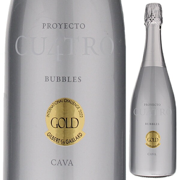 Proyecto Cu4tro Cava Silver Clos Montblancクロ モンブラン （詳細はこちら）ハイコストパフォーマンスで人気、3つ星レストラン御用達のクロ・モンブランが手掛ける、定番スパークリング。750mlマカブー、チャレッロ、パレリャーダ、シャルドネスペイン・カタルーニャ・ペネデスカヴァDO発泡白他モールと在庫を共有しているため、在庫更新のタイミングにより、在庫切れの場合やむをえずキャンセルさせていただく場合もございますのでご了承ください。エノテカ株式会社