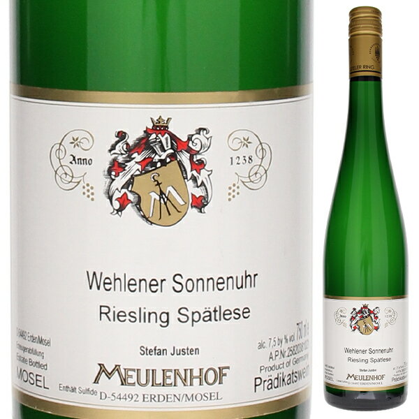 【6本～送料無料】ヴェレナー ゾンネンウーア リースリング シュペートレーゼ 2023 モイレンホフ 白ワイン リースリング ドイツ 750ml