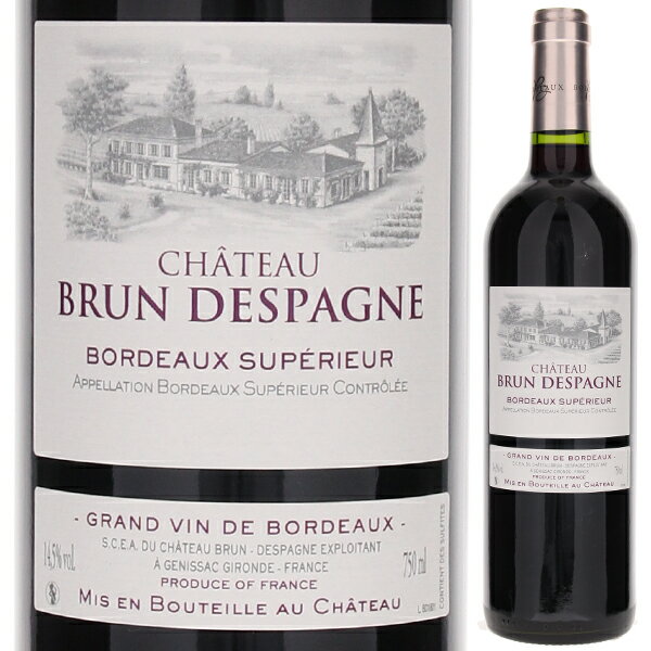 Chateau Brun Despagne Chateau Brun Despagneシャトー ブラン デスパーニュ （詳細はこちら）生産者：シャトー・ブラン・デスパーニュの現当主はジュヌヴィエーヴ＆ミッシェル・ケール夫妻です。祖父が20世紀初頭より所有していたシャトーで、後に息子のレイモンド・ブラン・デスパーニュが受け継ぎワイナリーを運営してきました。レイモンドは、30年間このシャトーに心血を注ぎましたが、1986年、その娘であるジュヌヴィエーヴとミッシェル夫妻が後を受け継ぎます。1987年には現シャトー名にて新しいスタートを切り、新しい設備や技術の導入によりサンテミリオンのテロワールを重視したワイン造りに努めています。 チェリーとフルーツコンフィのアロマをもつクラシックなワイン。しなやかでフレッシュ感も楽しめる。 畑：サンテミリオンから数マイル離れた、アントル　ドゥ　メール 栽培・収穫：平均樹齢30年。手摘みによる収穫。 醸造・熟成：アルコール発酵後、15?18日間の果皮浸漬を行う。コンクリートタンクで熟成。収穫年によって、ブレンドは異なる。 受賞歴：2009 バリューボルドー　2012 2010 バリューボルドー　2013750mlメルローフランス・ボルドーボルドー シュペリュールAOC赤他モールと在庫を共有しているため、在庫更新のタイミングにより、在庫切れの場合やむをえずキャンセルさせていただく場合もございますのでご了承ください。株式会社飯田