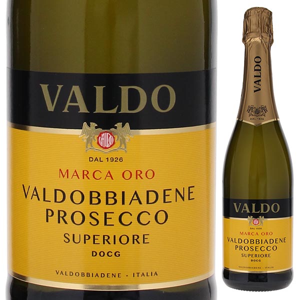 【6本～送料無料】5月24日(金)以降発送予定 ヴァルド マルカ オーロ ヴァルドッビアーデネ プロセッコ スペリオーレ エクストラ ドライ NV スパークリング 白ワイン グレラ イタリア 750ml
