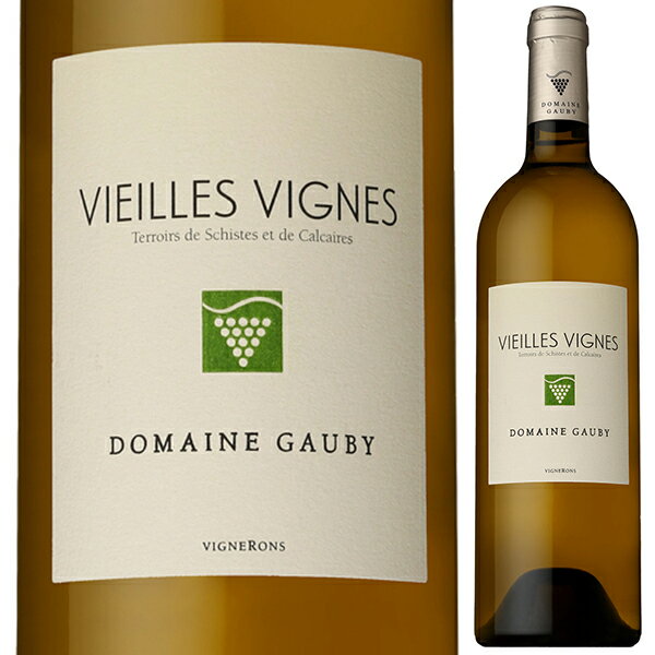 Vieilles Vignes blanc Domaine Gaubyドメーヌ ゴビー （詳細はこちら）樹齢は60年?110年。優しく圧搾を行い、ステンレスタンクにて澱を沈めます。アルコール発酵とMLFの後熟成は18ヶ月、80%はフードルにて、残りは新樽(500L)にて。ボトリング後、さらに6ヶ月間置いてからリリース。ほどよい樽由来の厚みが豊かな果実味を引き立て、ボリュームを感じますが口当たりは軽やかです。750mlマカブー、グルナッシュ ブラン、カリニャン ブラン、グルナッシュグリ、シャルドネフランス・ラングドック ルーションコート カタランIGP白他モールと在庫を共有しているため、在庫更新のタイミングにより、在庫切れの場合やむをえずキャンセルさせていただく場合もございますのでご了承ください。株式会社ファインズ