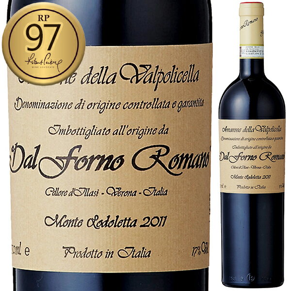 Amarone Della Valpolicella Vigneto Di Monte Lodoletta Azienda Agricola Dal Forno Romanoダル フォルノ ロマーノ （詳細はこちら）偉大なるダル フォルノ ロマーノが造りだす、最高峰のアマローネ。その味わいは、一度口にした人の記憶にいつまでも焼き付く。輸入元で徹底した品質管理が可能な専用倉庫で一切動かさずにいた「アマローネ」2011年。定期的に試飲を繰り返した後、熟成を経た最良の時期見極め、『ここぞ！』という最上のタイミングでのリリースとなります！円熟したダルフォルノアマローネが味わえる滅多にない機会です。是非この機会にお試し下さい。750mlコルヴィーナ＆コルヴィーナグロッソ、ロンディネッラ、クロアティーナ、オゼレータイタリア・ヴェネトアマローネ デッラ ヴァルポリチェッラDOCG赤他モールと在庫を共有しているため、在庫更新のタイミングにより、在庫切れの場合やむをえずキャンセルさせていただく場合もございますのでご了承ください。株式会社　モトックスワインアドヴォケイト97点！1本のブドウ樹からグラス1杯しか造れない異次元のアマローネ！ダル フォルノ ロマーノ「モンテ ロドレッタ」限定バックヴィンテージ2011年！アマローネ デッラ ヴァルポリチェッラ ヴィニェート ディ モンテ ロドレッタ ダル フォルノ ロマーノAmarone Della Valpolicella Vigneto Di Monte Lodoletta Azienda Agricola Dal Forno Romano輸入元の定温倉庫で一切動かす事無く熟成させ、最上のタイミングでリリース！最上のタイミングでリリース！輸入元で一切動かす事無く熟成させたダルフォルノロマーノ「アマローネ」2011年！1本のブドウ樹からグラス1杯しか造れないダルフォルノロマーノが造る異次元のアマローネ、モンテロドレッタ2011年が輸入元熟成（定温16度、定湿70％の理想的環境）を経て遂にリリースされました！この年は『ワインアドヴォケイト』で97点を獲得。「このワインは本当に衝撃的なワインだ」と絶賛しています。その他『ワインスペクテーター』で95点、『ジェームズサックリング』でも95点を獲得しています（2011ヴィンテージ）。ダルフォルノロマーノのバックヴィンテージの販売はかなりレアなケースで、ダルフォルノロマーノの熟成を知る滅多に無い機会です。輸入元で徹底した品質管理が可能な専用倉庫で一切動かさずにいた「アマローネ」2011年。定期的に試飲を繰り返した後、熟成を経た最良の時期見極め、『ここぞ！』という最上のタイミングでのリリースとなります！12年の熟成を経て、円熟した希少なダルフォルノアマローネ。是非この機会にお試し下さい。一度口にした人の記憶にいつまでも焼きつくだろう『ヴェロネッリ』では「幾重にも重なった黒系果実の香りが漂い、タール、エスプレッソの香ばしい香りなどをゆっくりと伝えてくれる。他のアマローネとはひと味もふた味も違う圧倒的な複雑さと果実味。重厚さを感じつつ、洗練されたエレガンスがある。偉大なダルフォルノロマーノが造りだす、最高級のアマローネ。その味わいは一度口にした人の記憶にいつまでも焼きつくだろう（ヴェロネッリ2017）」と偉大なこのアマローネを讃えています。アルコール感と完璧なバランスで調和する素晴らしい酸とミネラル手摘みで収穫したブドウを約3ヶ月間陰干し。その後ステンレスタンクで発酵。そしてバリックの新樽で36ヵ月間熟成させます。その後24ヶ月以上の瓶熟成をさせ、リリースされます。濃密で力強い研ぎ澄まされた香り。ドライフラワーやチェリー、煮詰めたジャムなどの果実のアロマから胡椒やシナモン、丁子などのスパイシーなニュアンスに続きチョコレートやたばこ、そしてハーブなどが複雑に広がっていきます。まろやかなアタックに続き味わいの要素ひとつひとつがしっかりと口の中を巡る圧倒的な存在感。とけこんだタンニン、たっぷりとしたアルコール感と完璧なバランスで調和する素晴らしい酸とミネラルがこのワインを究極なまでにエレガントなスタイルに完成させています。ロマーノ氏はアマローネとヴァルポリチェッラとの違いについて「陰干しの時間と樹齢の差」と言います。それ以外は若干のセパージュ比率の差はあれど、全く同じです。そしてこの違いこそがダル フォルノ ロマーノのアマローネを造り、ヴァルポリチェッラとはっきり区別できる力強さと、エレガントさを完成させています。アマローネの至宝ダルフォルノロマーノ。じっくりとご堪能ください。ワインガイド評価『ワインアドヴォケイト』97点（2011ヴィンテージ）「このワインは本当に衝撃的なワインだ。3つの素晴らしい連続ヴィンテージ (2011、2012、2013) のうちの最初のワイン。生育期は驚きの連続であり、農業に関する多くの決定を咄嗟に下した。2011年の生育期は涼しく始まったが、8月中旬に爆発的な暑さに見舞われ、収穫時の最後の冷え込みまで猛烈な暑さが続いた。果実の成熟は予定より遅れていたが、8月の暑さのおかげでペースが上がった。(ちなみにこの年は当主ミケーレ ダル フォルノが結婚した年でもある）。2011年のアマローネ デッラ ヴァルポリチェッラ モンテ ロドレッタは、生育期の涼しい時期に特有のフレッシュな酸味を魔法のように保っている素晴らしいワイン。また、夏の最も暑い時期を反映した、漆黒の凝縮感と熟成感を表現。この若い段階でシルキーで繊細なので、タンニンの管理に感銘を受けた。ワインをエイジングするなら、その基礎となる構造は長期熟成の将来を約束する。全体的にこのヴィンテージは、セラーで熟成させる忍耐力が無くても、より親しみやすく、すぐに飲める。飲み頃2019-2050年（2019年9月）」【受賞歴】ワインアドヴォケイトで97点(2011)、ワインスペクテーターで95点(2011)、ジェームズサックリングで95点(2011)イタリアの5大生産者としてデカンターで特集。クインタレッリとの出会いが最高峰のアマローネ造りへと導くダル フォルノ ロマーノ Azienda Agricola Dal Forno Romanoイタリアの5大生産者としてデカンターで特集！クインタレッリとの出会いが最高峰のアマローネ造りへと導くアマローネの「神」と呼ばれる造り手、ダルフォルノロマーノ。イギリスのワイン雑誌『デカンター』でイタリアの5大生産者として特集されたりと、もはやヴェネト州だけでなく、イタリアを代表する造り手として世界中にその名前が知られています。果実風味の塊、恐ろしいほどの深みに完璧なハーモニー、そして終わりなき複雑さと余韻。そのワインの真価が100％発揮されるには、一体どれだけの時が必要となるのか考えさせられる程のワインを造り出しています。アマローネの巨匠「ジュセッペクインタレッリ」との出会いその味わいには誰もが、「この人は天才だ！」と感じるに違いなく、『エスプレッソ』は「ダルフォルノロマーノのワインを説明しようとすると言葉の限界を感じずにはいられない」とコメントするほど。しかし、その道のりは決して平たんではなく、試行錯誤の連続でした。農業を営む家庭で育ち、その環境に疑問を抱く日々を過ごしていたダルフォルノロマーノ氏。彼を今の人生へと導いたのは22歳のとき、アマローネの巨匠「ジュセッペクインタレッリ」のワインとの出会いでした。自分の進む道がクインタレッリのような素晴らしいワイン造りをすることだと確信した彼は最高品質のワインへの道を歩み始めます。悪条件の地を開拓し体得したブドウ栽培長年、大量生産用のブドウしか栽培してこなかったダル・フォルノ家の畑があるイッラージ一帯は「作物として上手くできるのはせいぜいトウモロコシだけだろう」と、かのクインタレッリもそう納得していたほどの悪条件の土地。そこからは試行錯誤の長い道のり。農業学校に通いながら畑での経験も積み、世話の方法次第で結果が変わることを体得していきます。アマローネに取り入れた新しいブドウ「オゼレータ」収穫後のアッパッシメント（乾燥）がこの土地のワイン造りの根底をなすもの、すなわちワインそのものを決定づける要素だと確信したことや、アマローネにもヴァルポリチェッラにも通常使われる品種「モリナーラ」を排除し、新たに「オゼレータ」を採用することにしたのも、実験と経験から得た彼の選択です。ゼロどころかマイナスの状況から出発し、現在の名声を得るに至ったのは飽くなき理想への努力があったからこそでした。最高品質のワインを造り出すことは、どんな困難も障害ではない ロマーノ氏曰く、「ブドウは人間同様、長きに渡って続けた習慣は直ぐに取り去ることは出来ない。時間とともに少ずつ、新しい環境に順応していくものである。故に継続し、待ち続けるという我慢・忍耐が必要なのだ。そして、そこから果実味・新鮮さ・エレガンス・ストラクチャー・余韻．．．という全く異質の要素を統合し、最高品質のワインを造り出すことは、どんな困難も障害ではない。」そう話し、現在も留まることはありません。●ダル フォルノ ロマーノの突撃インタビュー(2018年11月19日)　「圧巻の完璧主義」から産まれる偉大なアマローネ！「ダルフォルノロマーノ」突撃インタビューはこちら＞＞
