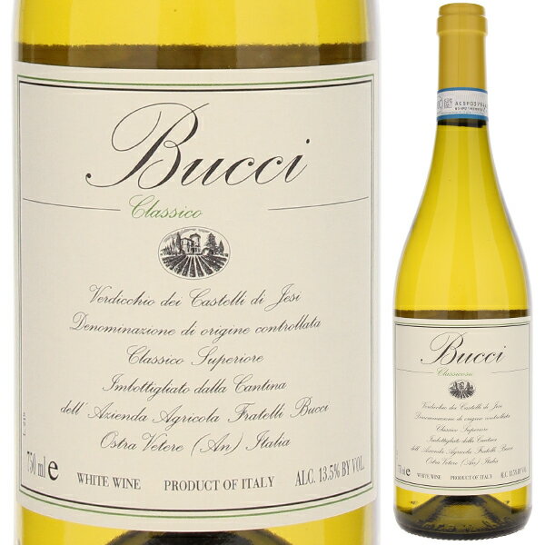 Bucci Verdicchio Dei Castelli Di Iesi Superiore Classico Villa Bucciヴィッラ ブッチ （詳細はこちら）ヴェルディッキオ種100％で造られるワイン。ぶどうも醸造方法もリゼルヴァと全く同じですが、短い熟成期間でリリースされます。このため柔らかく、しっかりした構成のある味わいも、リゼルヴァと共通しています。ヴァニラやバタースコッチ、ナッツのような香りの層があり、ミモザやりんごのような味わいが長く口の中で楽しめます。750mlヴェルディッキオイタリア・マルケヴェルディッキオ デイ カステッリ ディ イエージ スペリオーレDOC白他モールと在庫を共有しているため、在庫更新のタイミングにより、在庫切れの場合やむをえずキャンセルさせていただく場合もございますのでご了承ください。日欧商事株式会社イタリア国内外で高い評価を得るブッチのスタンダードヴェルディッキオ！伸びやかな酸味とコクで10年以上長期熟成が可能な濃厚白ワイン！ヴェルディッキオ デイ カステッリ ディ イエージ スペリオーレ クラシコ ヴィッラ ブッチBucci Verdicchio Dei Castelli Di Iesi Superiore Classico Villa Bucci商品情報ヴィッラ ブッチはマルケ州に26ヘクタールのブドウ畑でヴェルディッキオとモンテプルチアーノを有機栽培を実施。ヴェルディッキオで10年以上長期熟成が可能なワインを造ることで“高品質ヴェルディッキオ”の新たな歴史を創り、2019年にはスローフード協会から生涯の偉業を讃える「キャリア賞」を受賞しました。「ヴェルディッキオ デイ カステッリ ディ イエージ スペリオーレ クラシコ」はヴェルディッキオの特徴であるアーモンド、レモン、花などの香り豊かさ、飲んですぐに感じる力強さ、すべてを兼ね備える濃厚白ワイン徹底的に調査した土壌からなる複雑なワインヴィッラ ブッチは、ブドウだけでなくトウモロコシや小麦、オリーブなど様々な作物を育てる広大な畑を所有しています。その中で畑の土壌を綿密に調査し、ワインに適した土地のみをブドウ畑として使用するなど、細部までこだわりを見せています。あえてブドウ畑は隣接させず点在させることで、害虫の被害を最小限に抑えています。また、それぞれ異なった特徴を持つ畑から収穫されたブドウを使用することで、ワインに素晴らしい深みと複雑味を与えています。ヴィッラ ブッチは古い樹を大切にし、樹齢15〜65年の樹を使用しています。中でもスペリオーレは、ブッチの中では比較的若い樹齢15年からなるブドウをブレンドすることでフレッシュさが加えられています。ヴェルディッキオの特徴であるアーモンド、レモン、花などの香り豊かさ、飲んですぐに感じる力強さ、すべてを兼ね備える濃厚白ワインです。当時は信用のないヴェルディッキオを世界に広めたブッチ氏元マーケッターであるブッチ氏は、1975年にブドウ栽培を始めた理由をこう語ります。「70年代は、日本、アメリカをはじめ世界各国の消費の様子が変わってきた時代。ファッション、レストラン、様々な業界において変貌を遂げていた。だから、ワインの世界も変わると予測して、当時は全く無名のヴェルディッキオを世界に広めようと決断したのです。」「ブドウ栽培に着手した当初、ヴェルディッキオはZuppa d'acqua（水のスープ）のよう、と揶揄されていたんです。」そう語るブッチ氏は、「土地を大切に想い、土着品種であるヴェルディッキオで革新的で美味しいワインを造る」という理念のもと、独自のブレンド技術を確立し、既存の常識を覆すことに成功しました。少数レパートリー所以の高品質ワイン「私はあくまで農家の人間です。ワイン醸造は独学ですが、代々農家を営むブッチ家では、高品質なものを作る上で化学肥料に頼らないことは当たり前でした。多種類のワインを造ると、どうしても化学肥料が必要になってくる。だからワイン数を4種類以上に増やすつもりはないんです。甘口ワインも造らない。だって甘いのは嫌いだから(笑)。」ワインガイド評価『ワインエンスージアスト』95点（2019ヴィンテージ）このゴージャスな白は、地中海のハーブ、黄色い春の花、ユーカリ、柑橘類の魅力的な香りで始まる。ジューシーな黄色の桃、フェンネル、ホワイトアーモンドのおいしい味わいと、グレープフルーツのピリッとした酸味。深みのある生理食塩水のようなミネラルのノート。本当に素晴らしい。（2021年1月）【受賞歴】ワインエンスージアスト2021でTHE ENTHUSIAST 100 OF 2021で第2位獲得獲得95点(2019)生産者情報ヴィッラ ブッチ Villa Bucci1700年代の初めから現在の場所で農業を営む一族。大学教授でもあるオーナーのブッチ氏は、ブルゴーニュタイプのワインを造ることを目指し、約25年前からワイン造りを始めました。約400ヘクタールの広大な土地で、ブドウはもちろん麦、トウモロコシ、マメ、オリーブなどを栽培する大農園を経営しています。有機栽培のブドウと畑にこだわるブッチ氏の信念ワイン造りにおいては、土壌の特性(テロワール）、樹齢、有機栽培にこだわり、その土地に根付く品種だけを栽培して世界的に評価の高いワインを造り出しています。醸造においては、容量やタイプの異なる樽を見事に使いこなし、仕上げられたワインの味わいは、ミネラル感あふれ、繊細でエレガントなものとなります。「ワインはセラーで生まれるものではない。ワインは畑から造られるもの」これがオーナーであるアンペリオ ブッチ氏の信念です。ブッチ社の造り出すワインの評価は既に揺るぎないものとなり、秀逸なヴェルディッキオとロッソ・ピチェーノを生産しています。イタリアで最も権威あるワインガイド『ガンベロロッソ』ではヴェルディッキオ リゼルヴァが最高賞トレビッキエリの常連として君臨しています。80歳の古樽を全品種に使用！ヴィッラ ブッチは白、赤とともに熟成時に約80歳の古樽を使用しています。その古樽自体にはもう香りも味もないので、ワインをゆっくりと少しずつ酸化させ、完全に自然な方法で発展、安定させるために使用しています。香り、味、ともに正しいバランスを見極めるために、ヴェルディッキオは畑ごとに違う樽で醸造されます。●ヴィッラ ブッチの突撃インタビュー(2021年4月22日)　“ヴェルディッキオの父”！1970年代、無名のヴェルディッキオを世界に広めた第一人者「ヴィッラ ブッチ」突撃インタビューはこちら＞＞