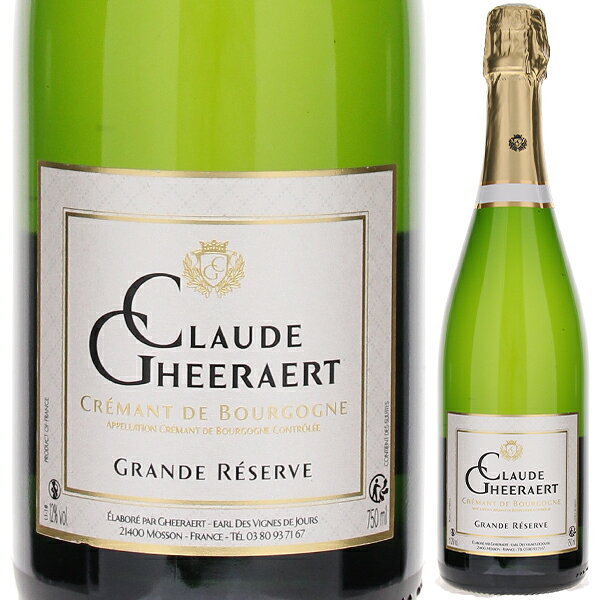 Cremant de Bourgogne Tradition Grande Reserve Claude Gheeraertクロード ゲラエール （詳細はこちら）畑の土壌は粘土石灰質です。サステナブルな農業を目指し、栽培はリュット　レゾネを採用しています。葡萄の収穫は厳しく選別しながら手摘みで行います。ベースワインの発酵はタンクで行います。その後、ボトルに移し瓶内二次発酵を行います。デゴルジュマンの前まで最低でも36ヶ月熟成させます。打栓後、3ヶ月置いてからリリースします。金色を帯びた淡いイエロー、複雑で豊かなアロマが広がります。洗練されてエレガント、かすかにクリーミーなニュアンスがあり、フルーツやヘーゼルナッツ、焼いたアーモンドを思わせる複雑で力強いフレイバーが広がります。ブリオッシュやハチミツのノートが漂う長くフレッシュな余韻が感じられます。750mlピノ ノワール、シャルドネフランス・ブルゴーニュクレマン ド ブルゴーニュAOC発泡白他モールと在庫を共有しているため、在庫更新のタイミングにより、在庫切れの場合やむをえずキャンセルさせていただく場合もございますのでご了承ください。株式会社稲葉