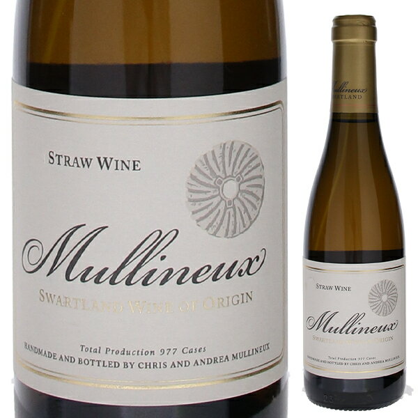 Mullineux Straw Wine Mullineuxマリヌー （詳細はこちら）黄金の色調と粘性、高い酸が特徴の甘口ワインです。ドライアプリコットやライムの凝縮果実とフレッシュな余韻。魅惑的な塩味やベルベッティな質感を持つ南アを代表する1本です。375mlシュナン ブラン南アフリカ・ウエスタン ケープスワートランドW.O.甘口白他モールと在庫を共有しているため、在庫更新のタイミングにより、在庫切れの場合やむをえずキャンセルさせていただく場合もございますのでご了承ください。株式会社　モトックス