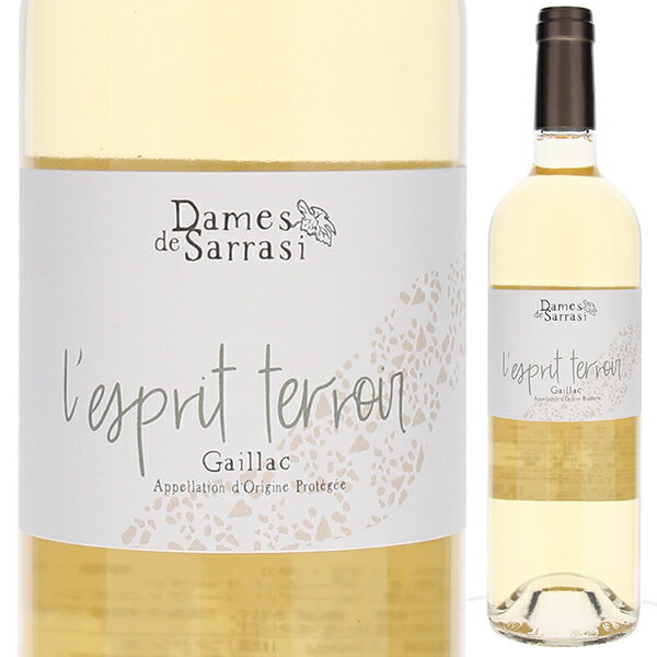 【6本〜送料無料】ダーム ド サッラシ レスプリ テロワール ガイヤック ブラン 2022 白ワイン フランス 750mlのサムネイル