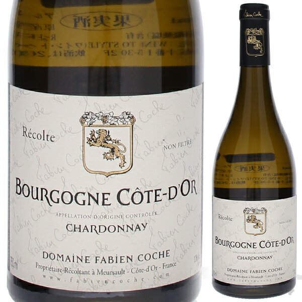 【6本〜送料無料】ブルゴーニュ コート ドール シャルドネ 2022 ドメーヌ ファビアン コシュ 白ワイン フランス 750ml