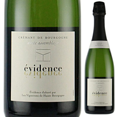 【6本〜送料無料】クレマン ド ブルゴーニュ キュヴェ アッサンブラージュ NV エヴィダンス by LVHB スパークリング 白ワイン フランス 750mlのサムネイル