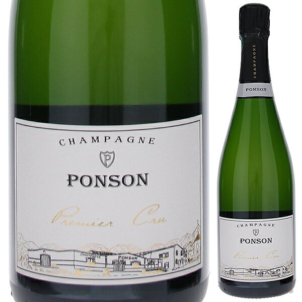 【6本〜送料無料】プルミエ クリュ エクストラ ブリュット NV ポンソン スパークリング 白ワイン シャンパン フランス 750ml ピノ ムニエ シャンパーニュ
