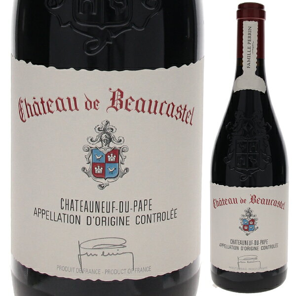 Chateauneuf Du Pape Chateau De Beaucastel Rouge Chateau de Beaucastelシャトー ド ボーカステル （詳細はこちら）一部の品種はブドウの粒のまま80℃まで加熱後、20℃まで冷却。マロラクティック発酵後、ブレンド作業を行い1年間大きなオーク樽の中で熟成、卵白での清澄後、瓶詰め。更に最低1年間セラーで瓶熟されリリース。幅の広い複雑なアロマで、赤いベリー系の果物、なめし皮、トリュフやジャコウの香りを含みます。コショウ、甘草等の香辛料のシャープな雰囲気も感じられます。750mlムールヴェードル、グルナッシュ、シラー、クノワーズ、サンソー、ヴァカレーズ、テレノワール、ミュスカルダン、クレレット、ピクプール、ピカルダン、ブールブーラン、ルーサンヌフランス・コート デュ ローヌシャトーヌフ デュ パプAOC赤他モールと在庫を共有しているため、在庫更新のタイミングにより、在庫切れの場合やむをえずキャンセルさせていただく場合もございますのでご了承ください。ジェロボーム株式会社