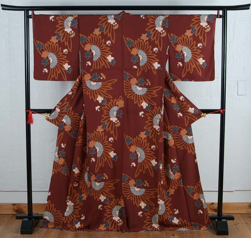 着物 ポリエステル着物 （F） 洗える着物 京六角 お仕立上り着物 きもの 送料無料 送料込み