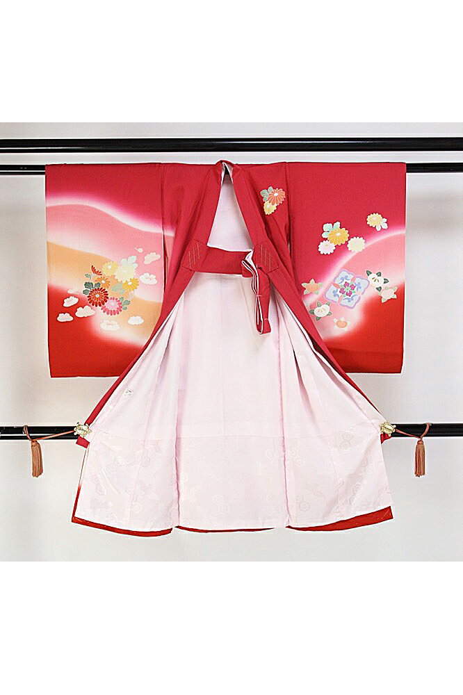 呉服屋 正絹 子供用祝着 着物 初着 産着 のしめ お宮詣り 宮詣り うぶぎ 御祝儀 女の子 女児 絹100% 送料無料 送料込み