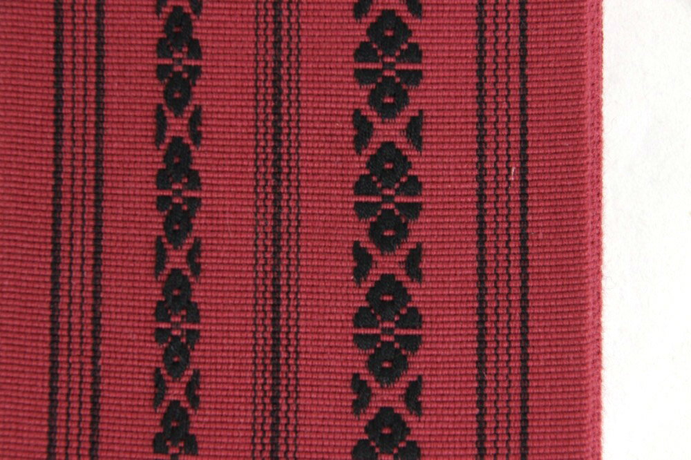 男物 角帯 綿献上 ワインレッド×黒 綿100% 紳士 浴衣 和装小物 着付け小物 ユカタ 着物 袴 はかま 夏祭り 花火大会 正月 御稽古 武道 弓道 メンズ 日本の伝統文化 1本のみメール便OK 父の日