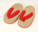 送料無料 訳あり 子供履物 コルク柄ぞうり(赤鼻緒) 女の子 キッズ こども 男の子 女児 サンド コルク草履 浴衣 ゆかた 夏祭り 花火 メール便不可 送料込み