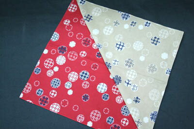 風呂敷（小）雪輪 和雑貨 和柄 和小物 ふろしき レーヨン 和装小物 便利 包み 保存 お弁当 5枚までメール便OK トッカ