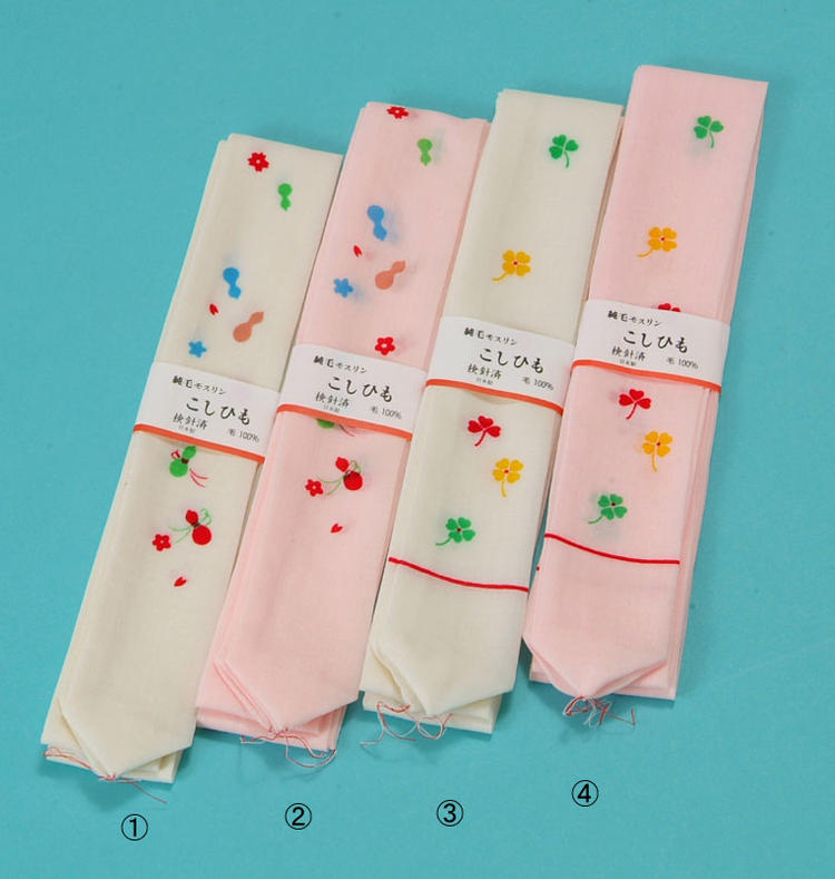 加藤萬の着付け小物 腰紐(モス)柄入り 着付け小物 腰ひも こしひも 女物 女性 婦人物 レディース みふじ デパートブランド 御稽古 習い事 浴衣から着物まで幅広く使えます。 メール便OK 加藤万 締めやすくて緩みにくいのがセールスポイント