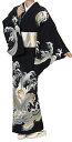 踊り衣裳 反物 川印 一越本絵羽 黒(波柄) 取り寄せ商品 日本の踊り 掲載 踊り絵羽 稽古 習い事 舞踊 民謡 発表会《女性用 レディース 洗える着物。》袖や...