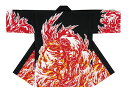 祭り衣裳 袢天 連印【黒×赤 大人用】 取り寄せ商品 日本の祭り 掲載 祭り 秋祭り 法被 袢天 はんてん 制服 ユニフォーム 衣装《男性用 メンズ 女性用 レ...