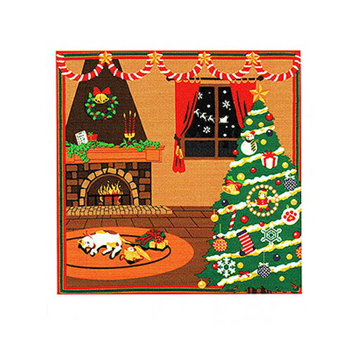 有職 綿小ふろしき 三毛猫みけの夢日記 小ふろしき みけのクリスマス 取り寄せ商品 有職 YU-SOKU 掲載 ..