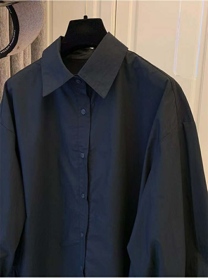 シャツ 綿シャツ 白シャツ レディース 長袖 コットンシャツ 無地 長袖シャツ チュニック トップス ブラウス シャツブラウス 綿 コットン 春 秋 バルーンスリーブ 通勤シャツ バルーン袖 ホワイトシャツ 大きいサイズ 折襟 重ね着 通勤 通学 シンプル 柔らかい 送料無料