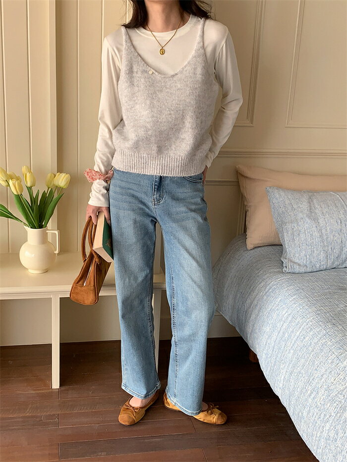 ベスト レディース ニットベスト レイヤード Uネック ショート丈 ビスチェ ニット キャミソール 重ね着 クロシェ ノースリーブ ニットベスト 透かし彫り vネック ニットキャミソール レイヤード風 無地 おしゃれ 柔らかい 体型カバー