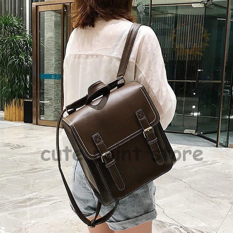 乐天商城 - リュック リュックサック バッグ レディース レザー 通学 PU シンプル 2way お出かけ レッスン 通学 綺麗 デイリー 入学式 可愛い 韓国風