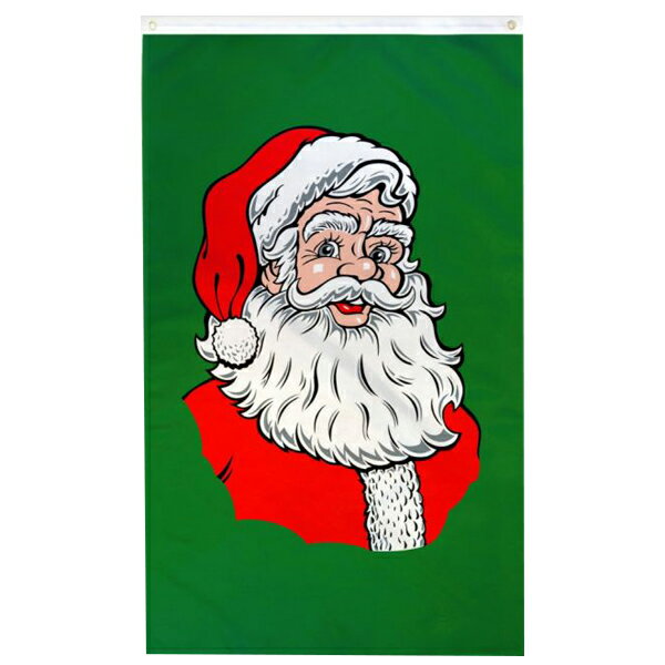 アウトレット 【アメリカンフラッグ】クリスマスフラッグ（サンタクロース） 3×5ft（150×90cm） 【メー..