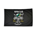 【アメリカンフラッグ】 スペシャルフォーススカル フラッグ【メール便可】Special Forces Flag 3×5ft（150×90cm） MF-073