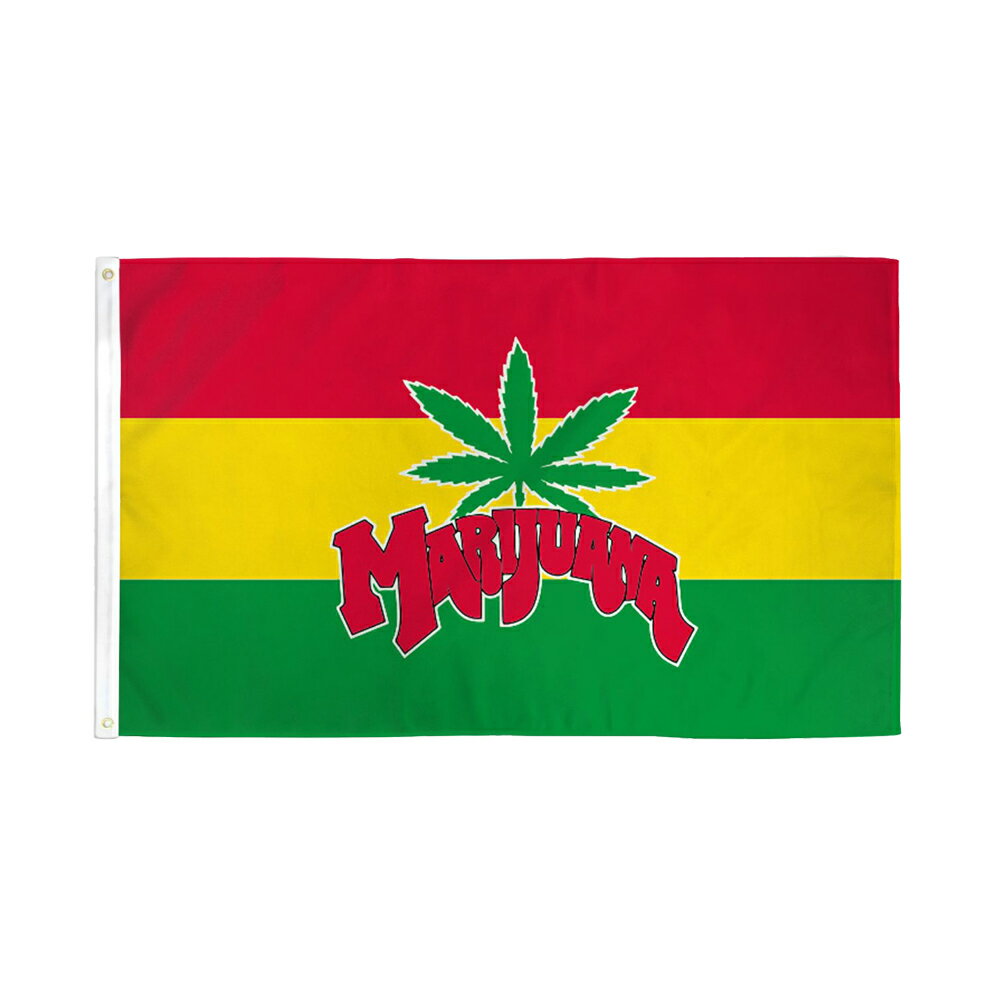 AEgbg yAJtbOz KWX^ tbOy[։zMarijuana Flag 3~5fti150~90cmj MJ-005