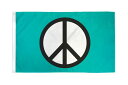 【アメリカンフラッグ】 ピース青 フラッグ【メール便可】Peace Flag (Standard) 3×5ft（150×90cm） PEACESTANDARD35