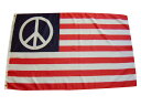 【アメリカンフラッグ】 ピースアメリカ フラッグ【メール便可】Peace USA Flag (Standard) 3×5ft（150×90cm） USA-001 2