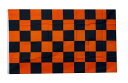【アメリカンフラッグ】 黒オレンジチェッカー【メール便可】Black & Orange Checkered Flag 3×5ft(150×90cm) CH-BL...