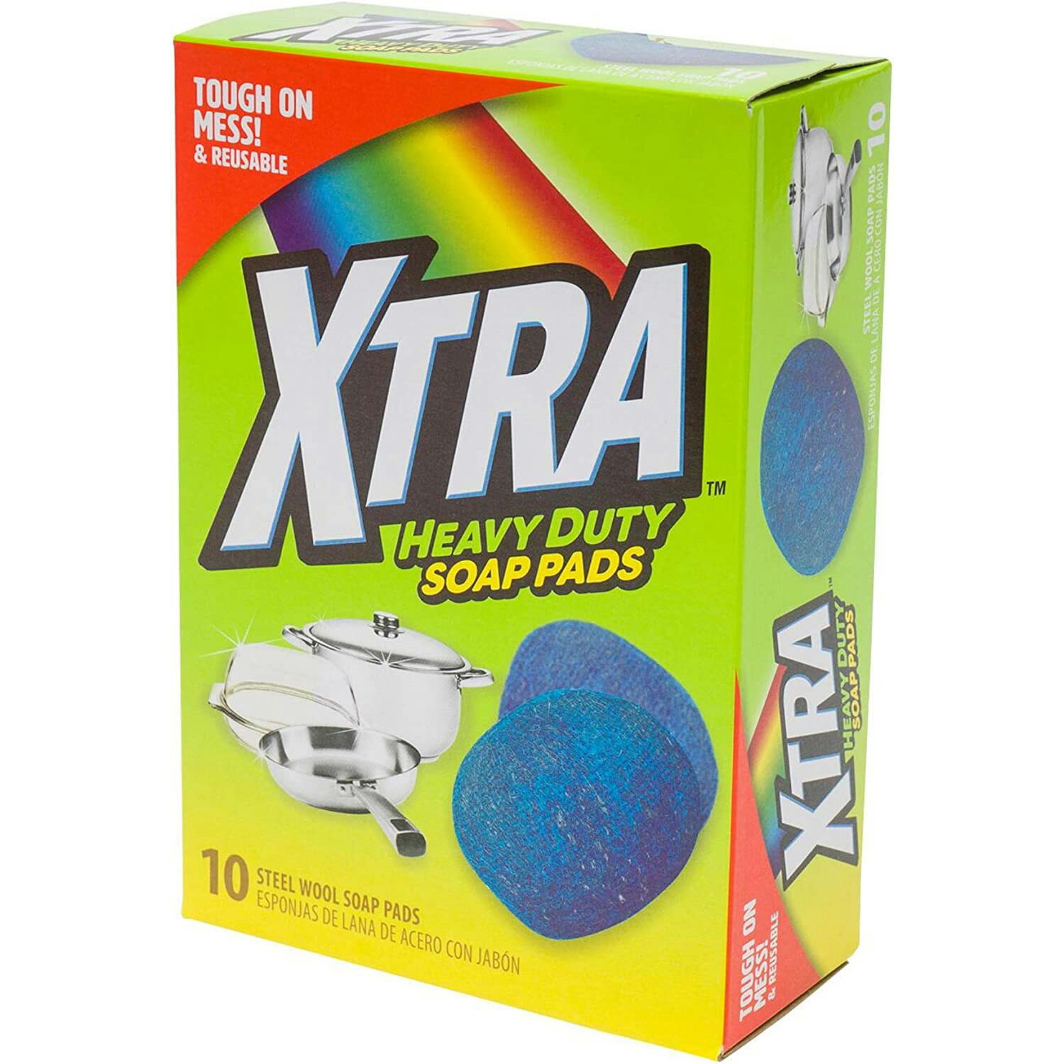 XTRA 洗剤付スチールパッド 10個入 X00750
