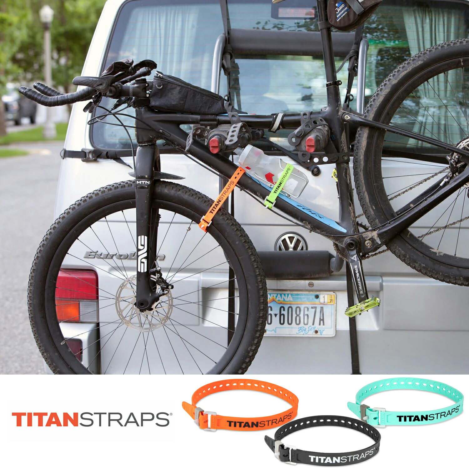 Rakuten - TITAN STRAP(タイタンストラップ ) ユーティリティー 25インチ/64cm 【オレンジ/ブラック/シーフォーム】 TS-0925
