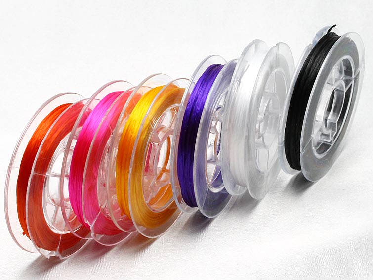 オペロンゴム 選べる6色 替えゴム 訳あり ブレスレット用 水晶の糸 約9m〜10m巻き パワーストーン 天然石 ハンドメイド 副資材 修理 手芸 メンズ レディース メール便可 [M便 1/20]