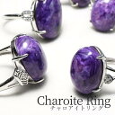 チャロアイト 指輪 リング フリーサイズ 調整可能指輪 charoite ring チャロ石 メンズ レディース ランダム発送 メール便可 [M便 1/20]