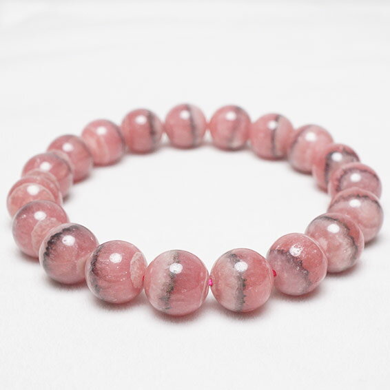 ＼P5倍＆最大2,000円OFF／ インカローズ ブレスレット 10mm ロードクロサイト ブレス 菱マンガン鉱 inca rose インカの薔薇 天然 メンズ レディース 一点物 送料無料 211-1003