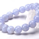 ブルーレースアゲート ブレスレット 10.5mm bluelace agate ブレス bracelet メノウ アゲート メンズ レディース ランダム発送 メ...