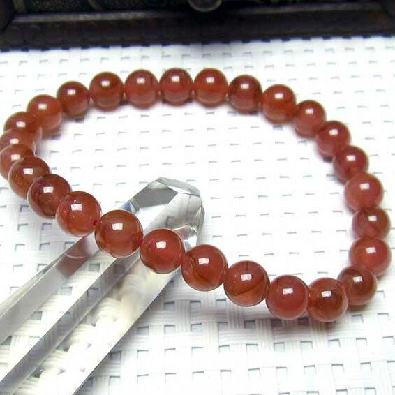 インカローズ ブレスレット 7mm ロードクロサイト ブレス inca rose インカの薔薇 菱マンガン鉱 天然 メンズ レディース 一点物 送料無..