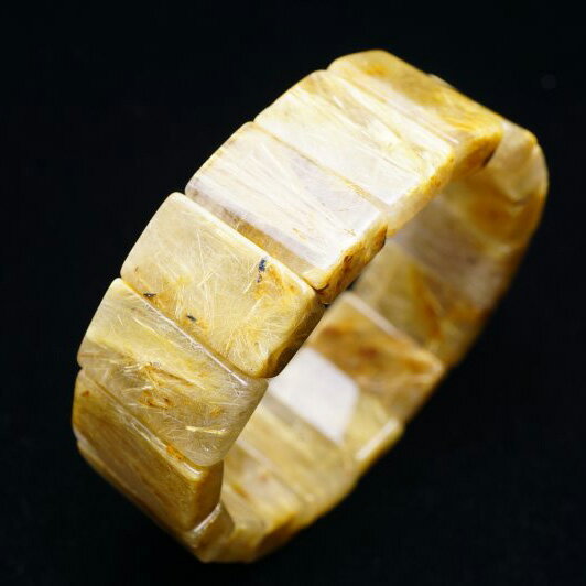 タイチンルチル バングル rutilelated quartz bangle ルチルクォーツ ルチレイテッドクォーツ 一点物 送料無料 211-3184